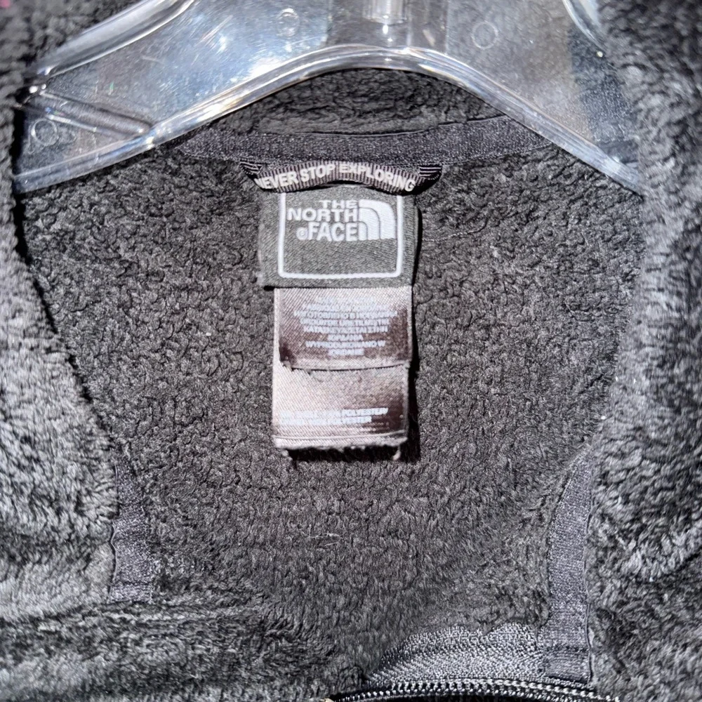 The North Face Black Full Zip Fleece Jacket Size M Classic Soft Multiseason - Picture 3 of 4